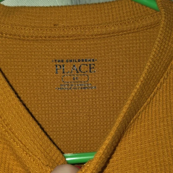 Brown Long Sleeve Henley Shirt - Picture 2 of 4